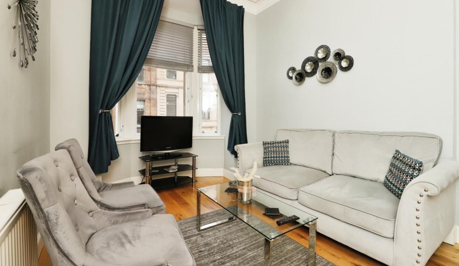 Modern Glasgow City Centre Apartment Luaran gambar